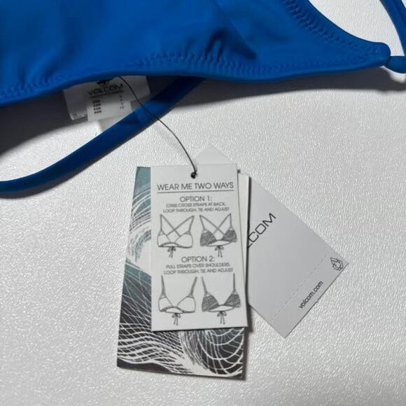 Volcom Simply Solid Crop Swimsuit Top NWT - Picture 3 of 5